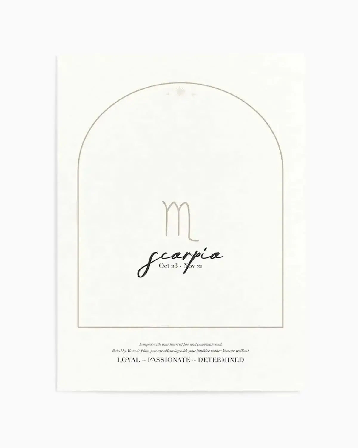 Scorpio Star Sign Art Print from Olive et Oriel where you can shop wallpaper and artworks online