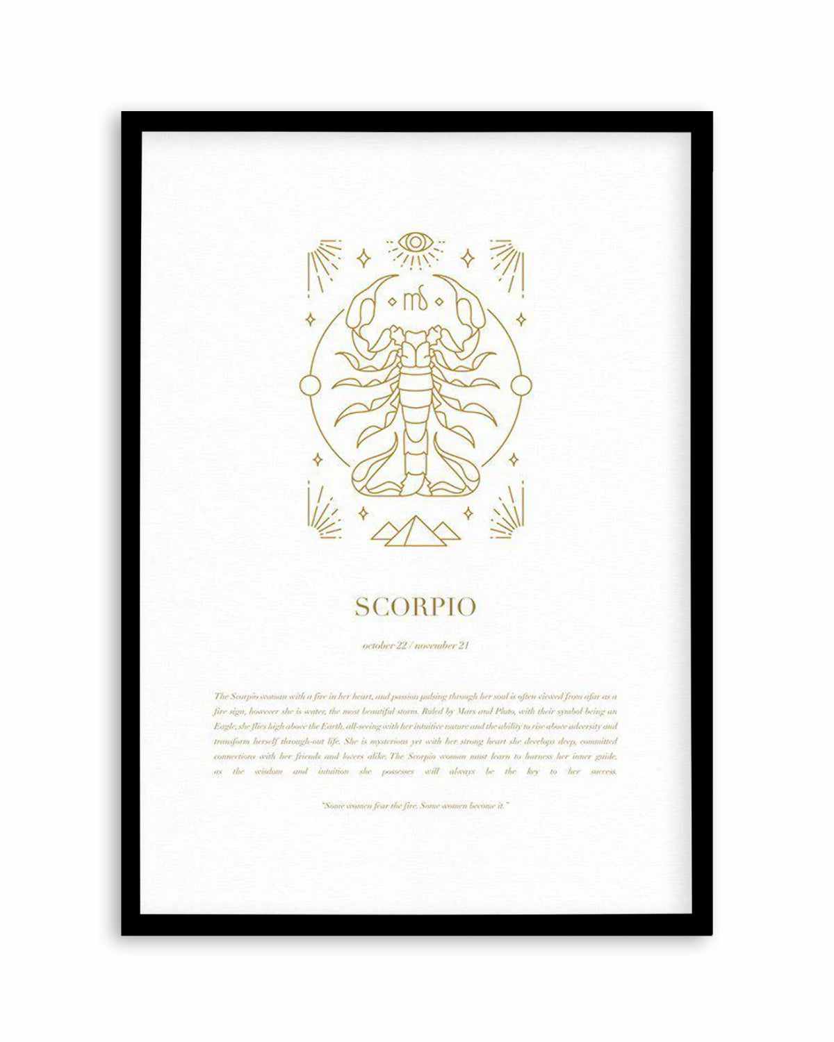 Scorpio | Celestial Zodiac Art Print