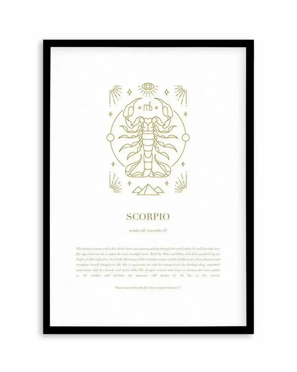 Scorpio | Celestial Zodiac Art Print from Olive et Oriel where you can shop wallpaper and artworks online