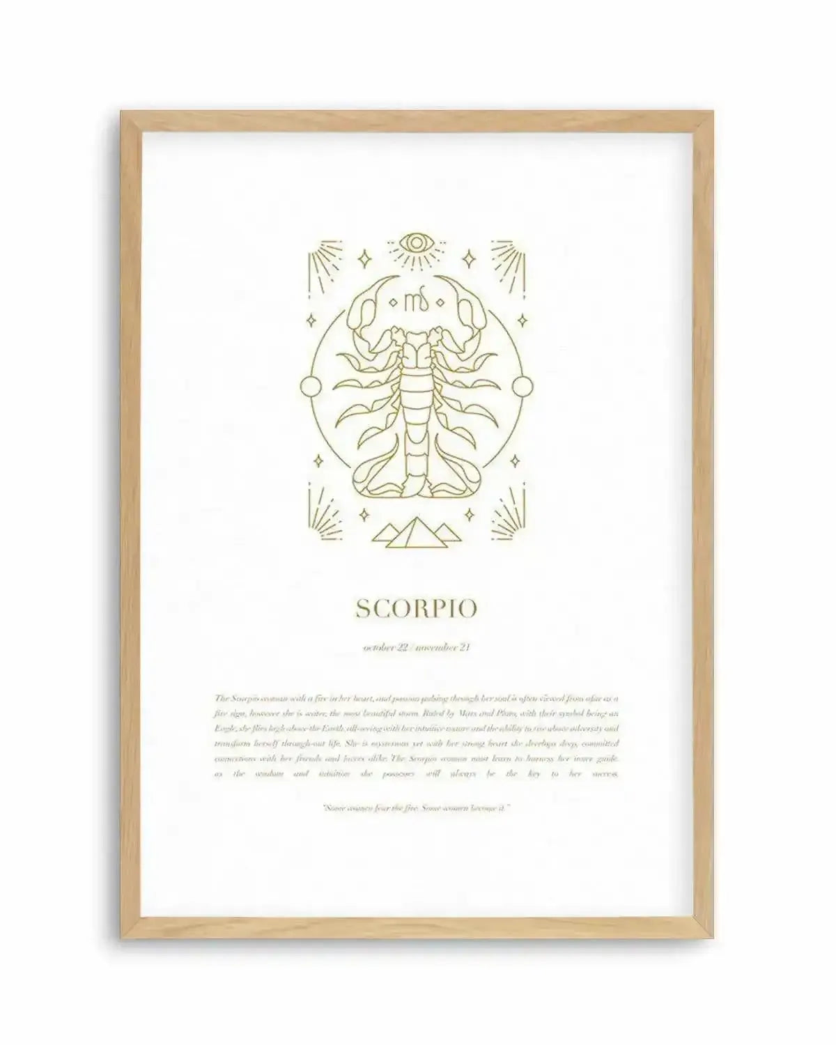 Scorpio | Celestial Zodiac Art Print from Olive et Oriel where you can shop wallpaper and artworks online