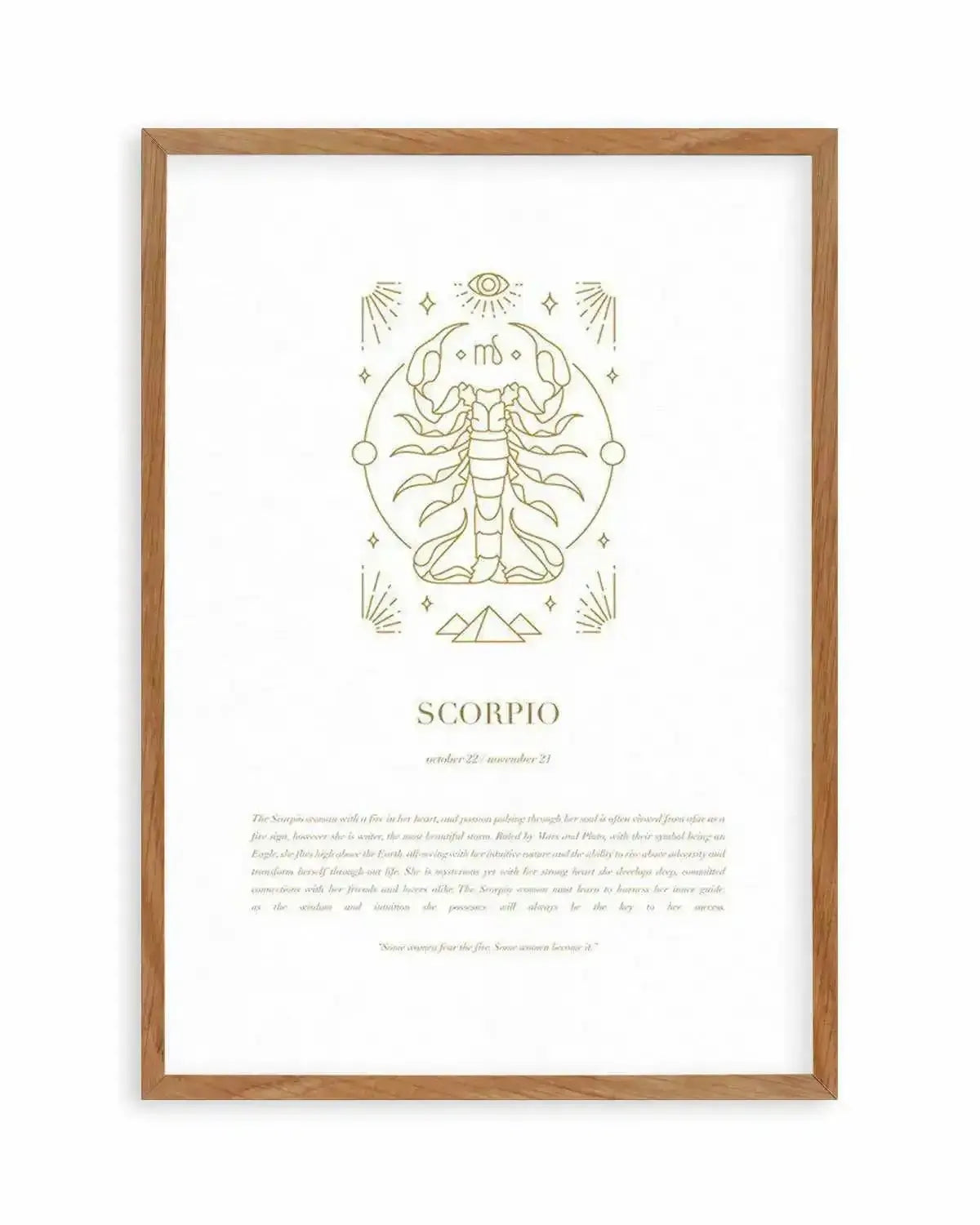 Scorpio | Celestial Zodiac Art Print from Olive et Oriel where you can shop wallpaper and artworks online