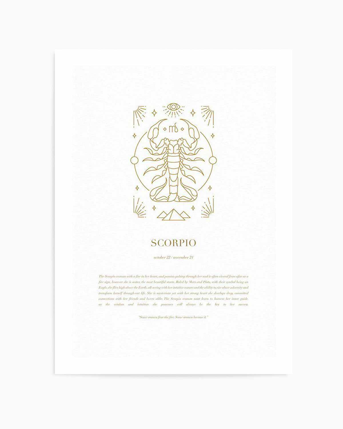 Scorpio | Celestial Zodiac Art Print