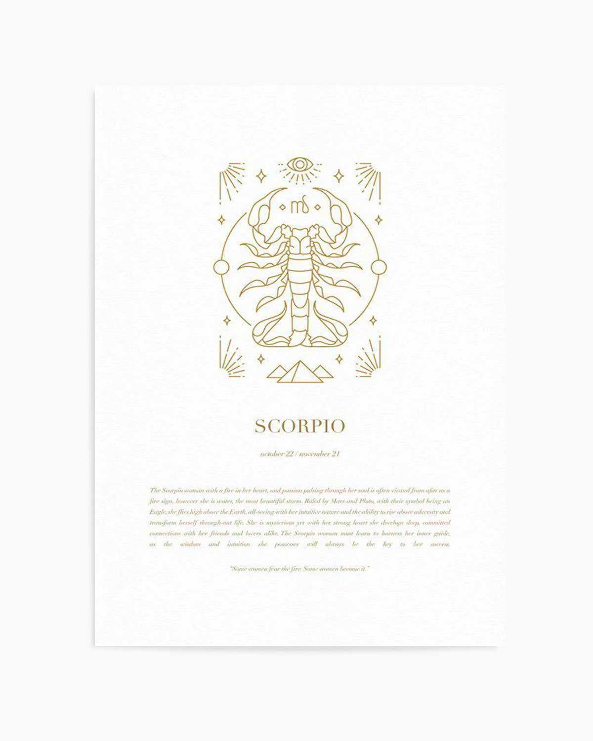 Scorpio | Celestial Zodiac Art Print