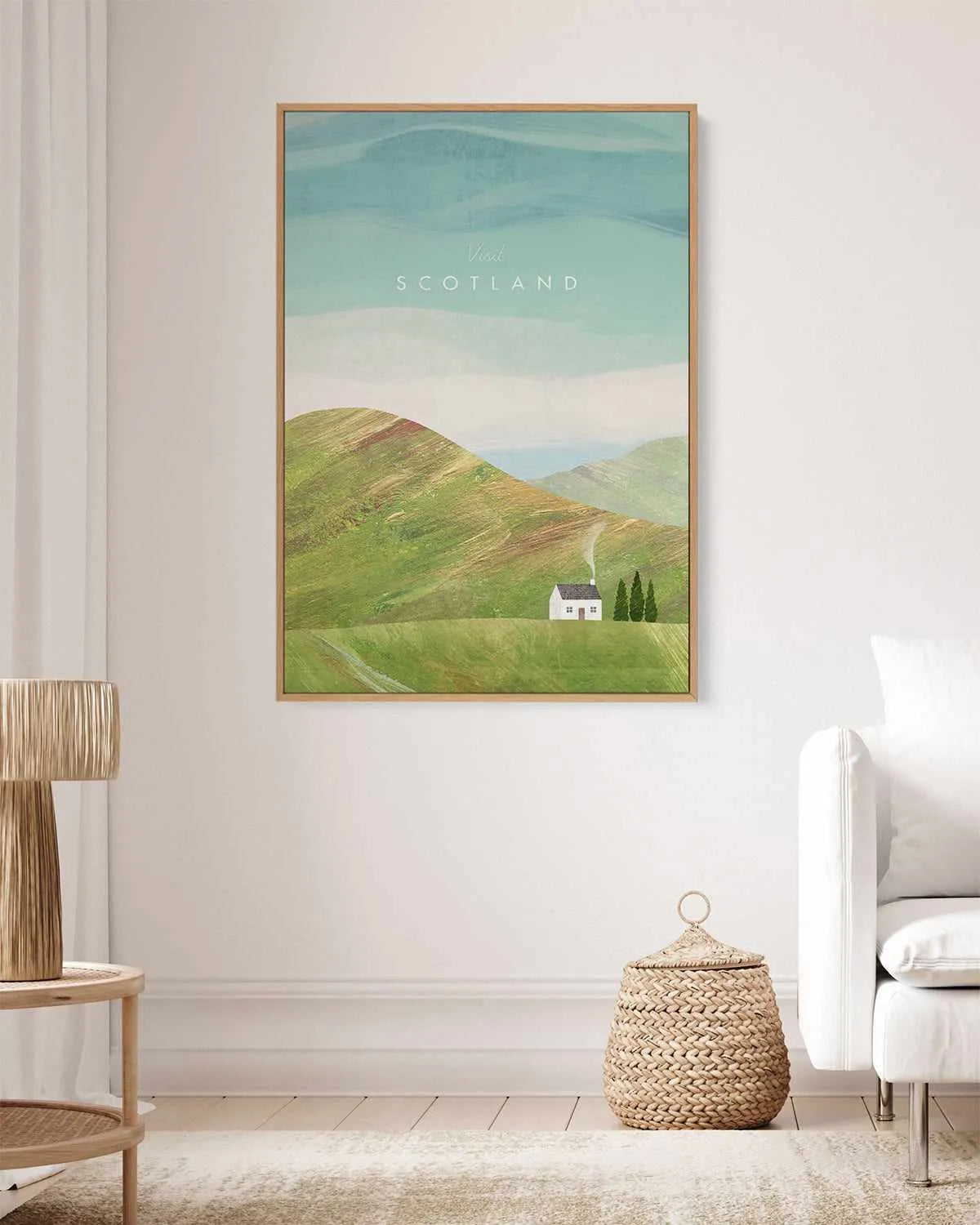 Scotland by Henry Rivers | Framed Canvas Art Print from Olive et Oriel where you can shop wallpaper and artworks online
