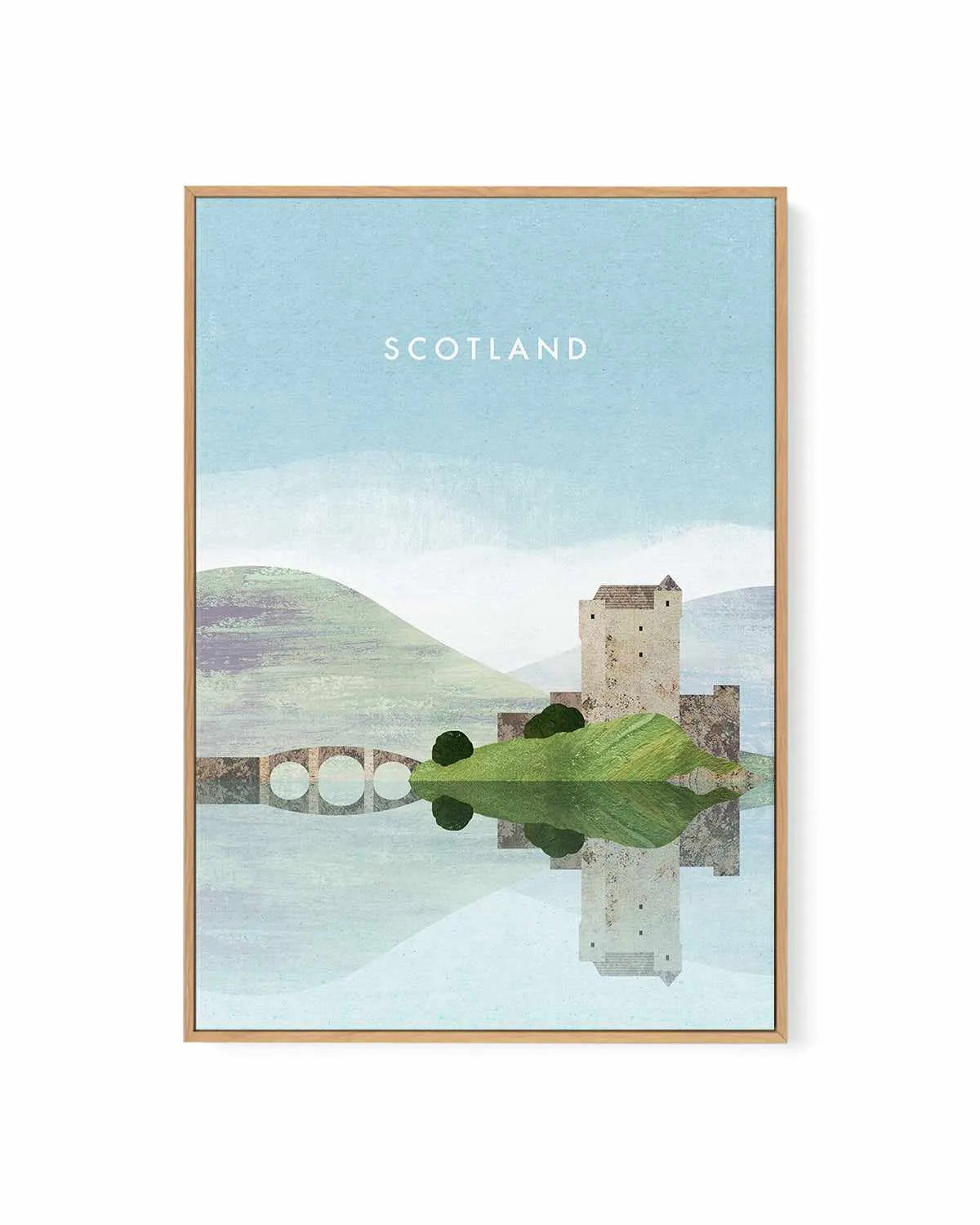 Scotland, Loch by Henry Rivers | Framed Canvas Art Print from Olive et Oriel where you can shop wallpaper and artworks online