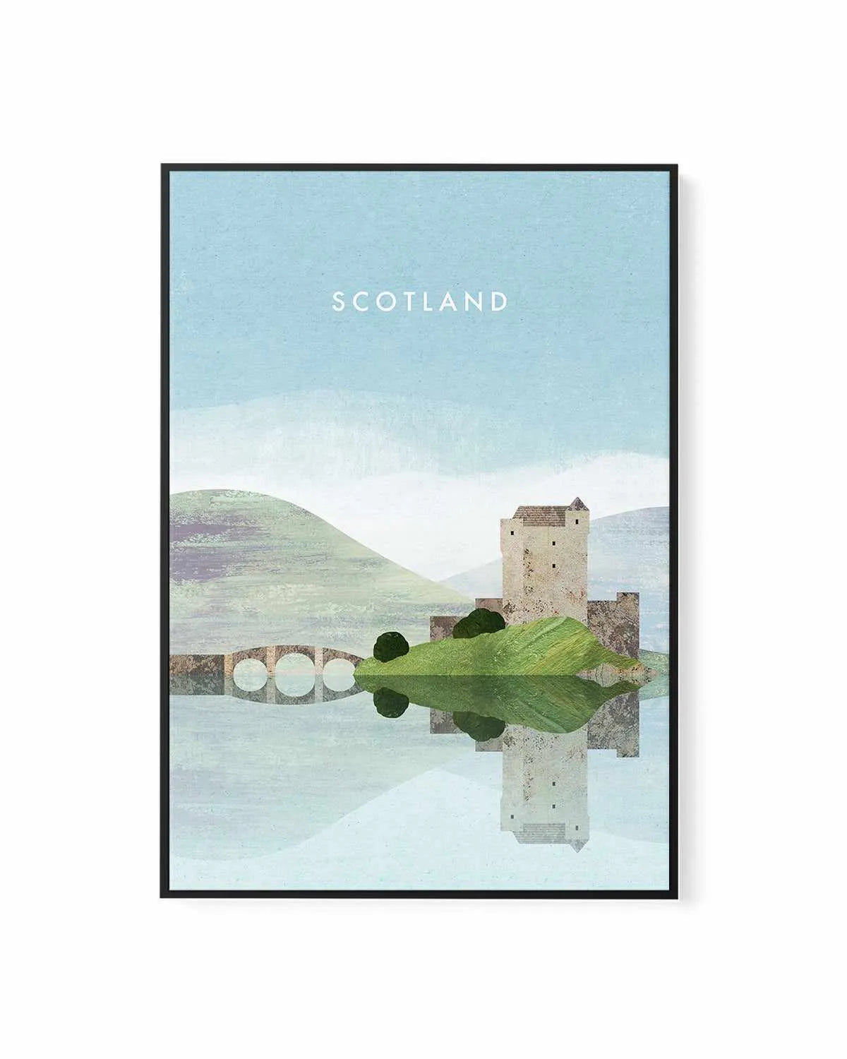 Scotland, Loch by Henry Rivers | Framed Canvas Art Print from Olive et Oriel where you can shop wallpaper and artworks online