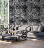 Alfresco Palm Black & White Wallpaper