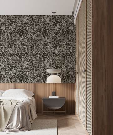 Path to Paradise Black & White Wallpaper from Olive et Oriel where you can shop wallpaper and artworks online