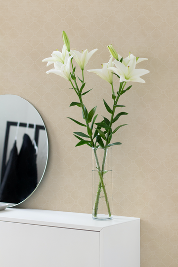 Criss Cross Beige Wallpaper from Olive et Oriel where you can shop wallpaper and artworks online