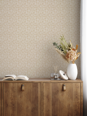 Country Blossom Beige Wallpaper from Olive et Oriel where you can shop wallpaper and artworks online