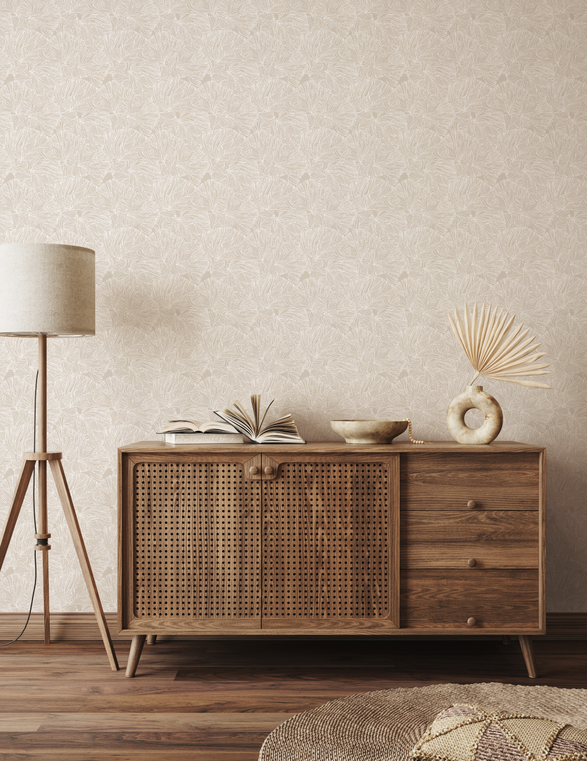 Coral on Sand Wallpaper from Olive et Oriel where you can shop wallpaper and artworks online