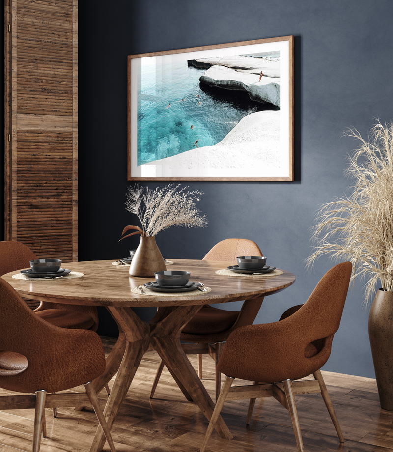 Splash Club, Milos Art Print from Olive et Oriel where you can shop wallpaper and artworks online