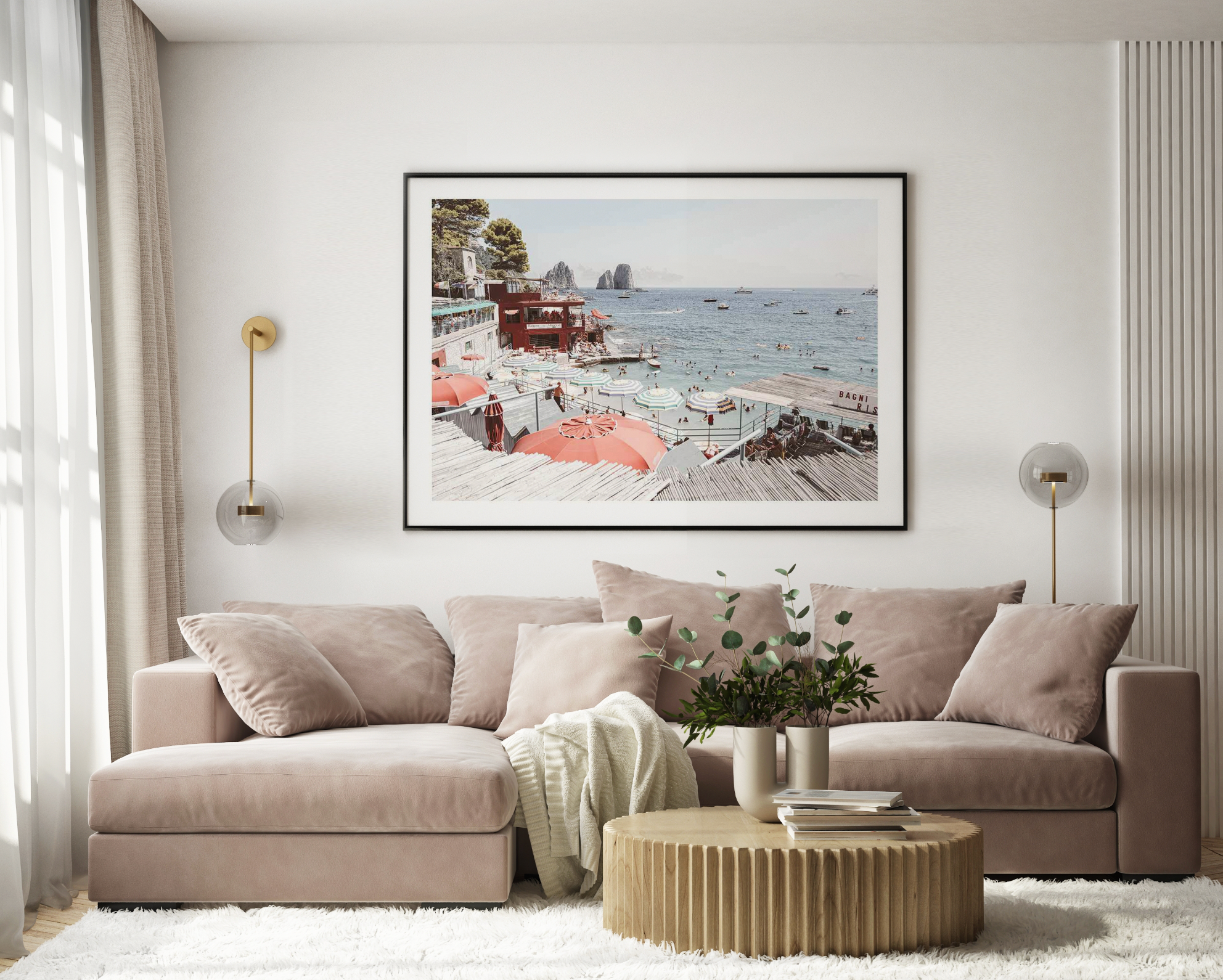 Bagni da Marina, Capri Art Print