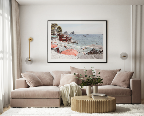 Bagni da Marina, Capri Art Print