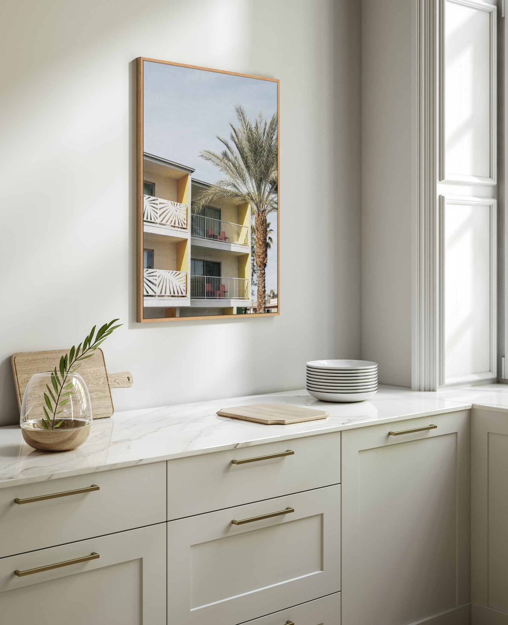 Vacay Palm Springs | Framed Canvas Art Print