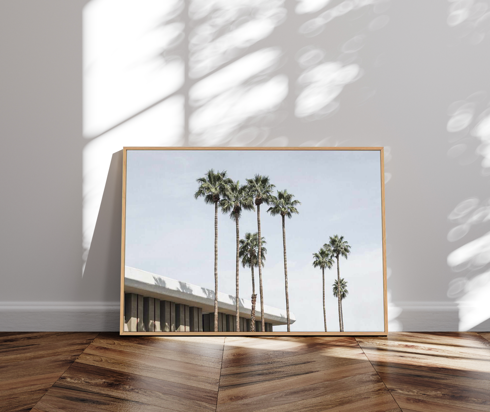 Skies the Limit Palm Springs | Framed Canvas Art Print