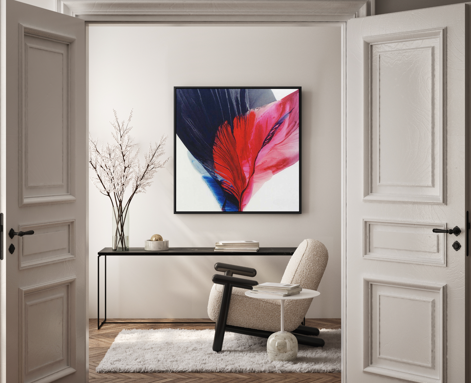 Mi Corazon Roto | Framed Canvas Art Print from Olive et Oriel where you can shop wallpaper and artworks online