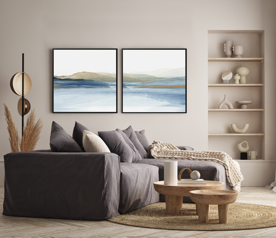 Luminosity Left SQ | Framed Canvas Art Print from Olive et Oriel where you can shop wallpaper and artworks online