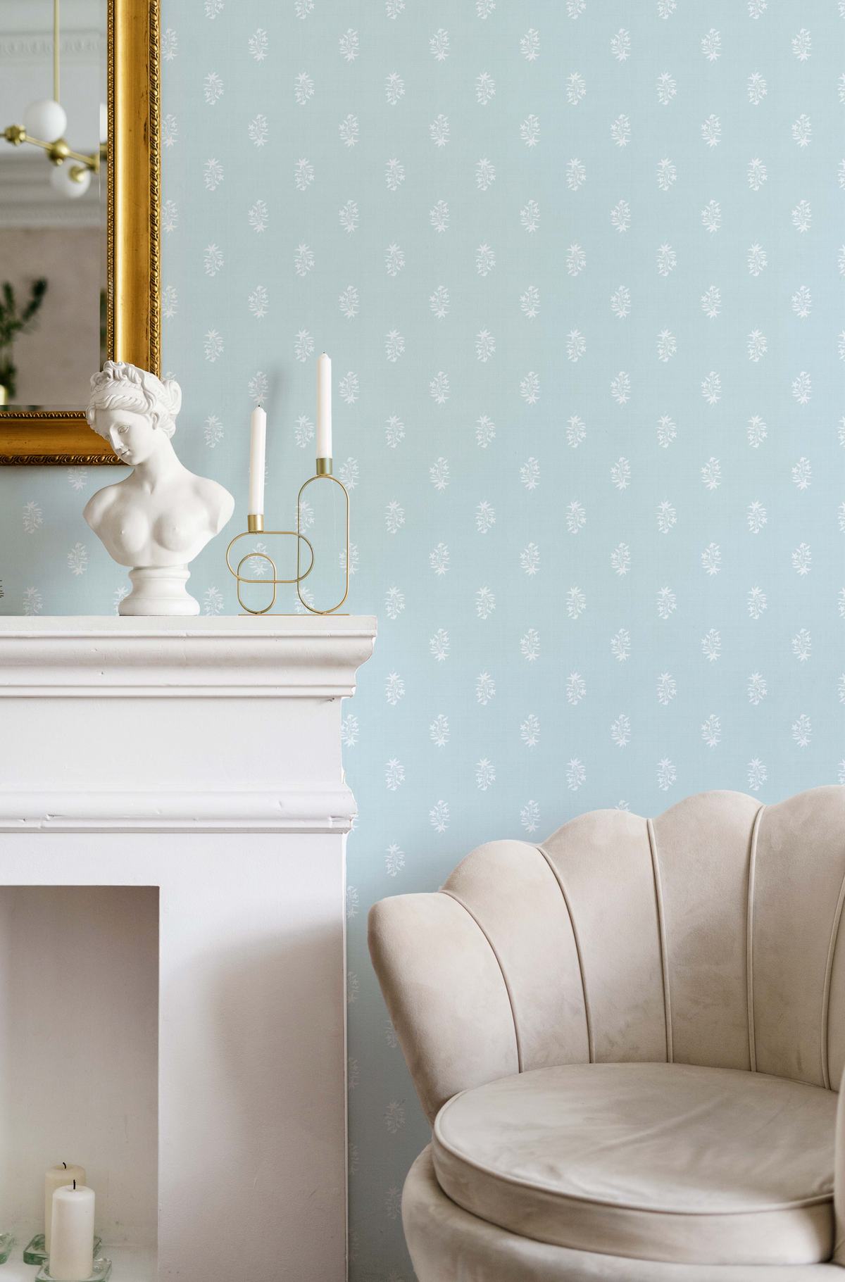 Posies Wallpaper from Olive et Oriel where you can shop wallpaper and artworks online