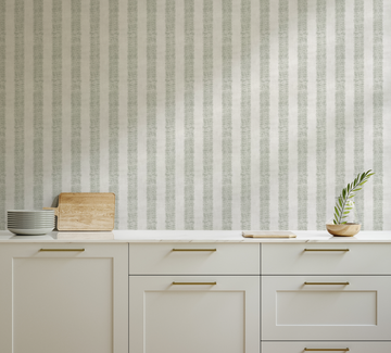 Hatching Stripe In Olive Green Wallpaper from Olive et Oriel where you can shop wallpaper and artworks online