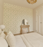 Trellis Luxe in Sage Green Wallpaper