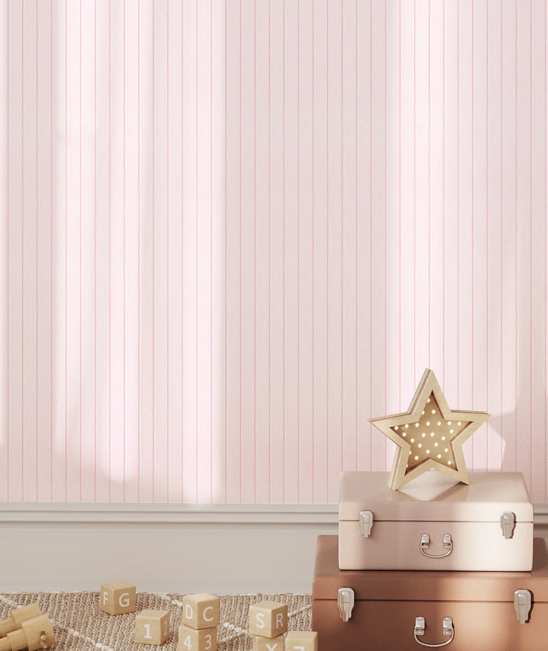 SALE Doll House Battens In Pink Wallpaper