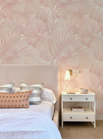 Canopy Pink Wallpaper from Olive et Oriel where you can shop wallpaper and artworks online