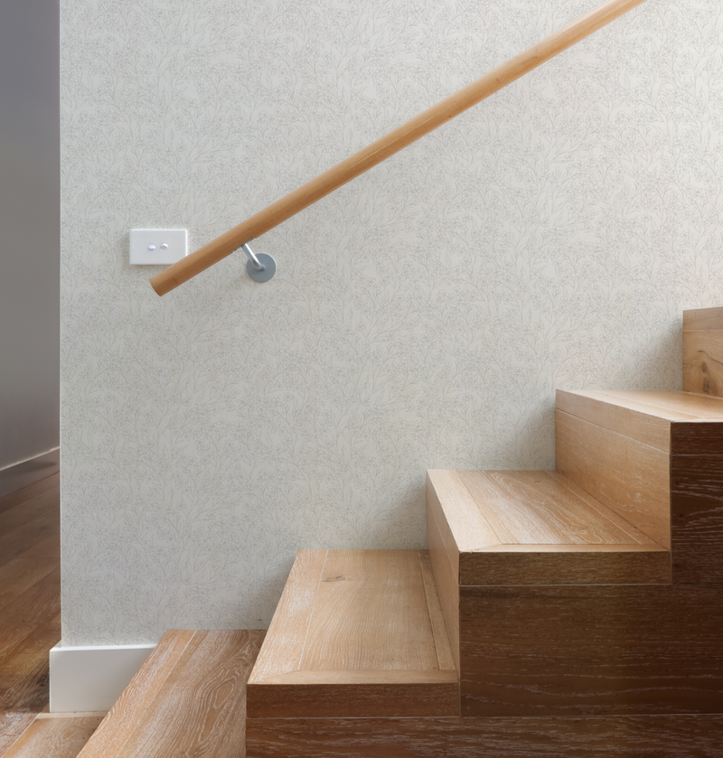 Heritage Flower Bed in Soft Grey Wallpaper from Olive et Oriel where you can shop wallpaper and artworks online