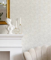 SALE French Paisley in Soft Grey Wallpaper