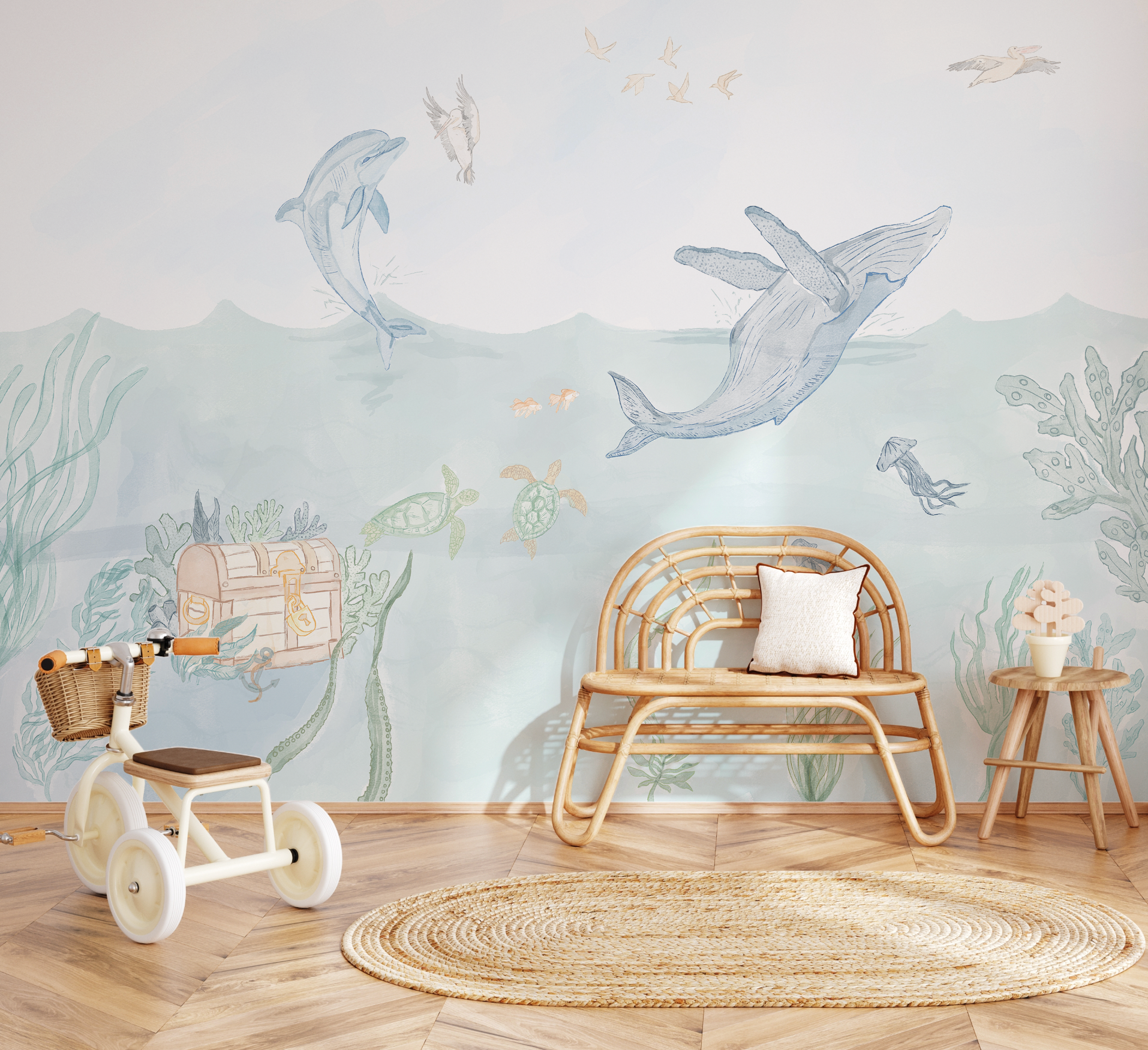 Ocean Friends Wallpaper Mural