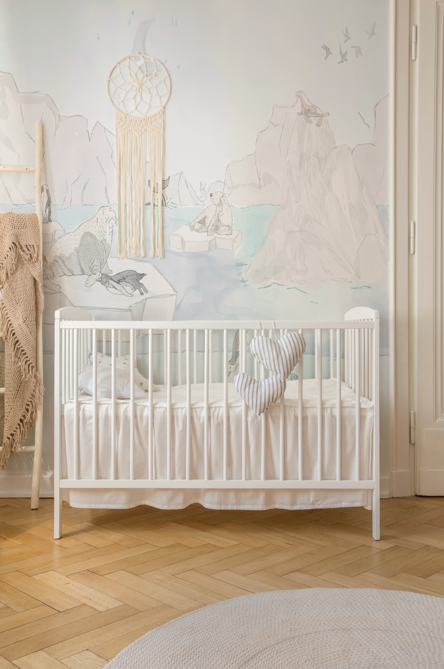 Antarctic Ocean Animals Wallpaper Mural from Olive et Oriel where you can shop wallpaper and artworks online