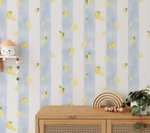 Amalfi Lemon Stripes Wallpaper