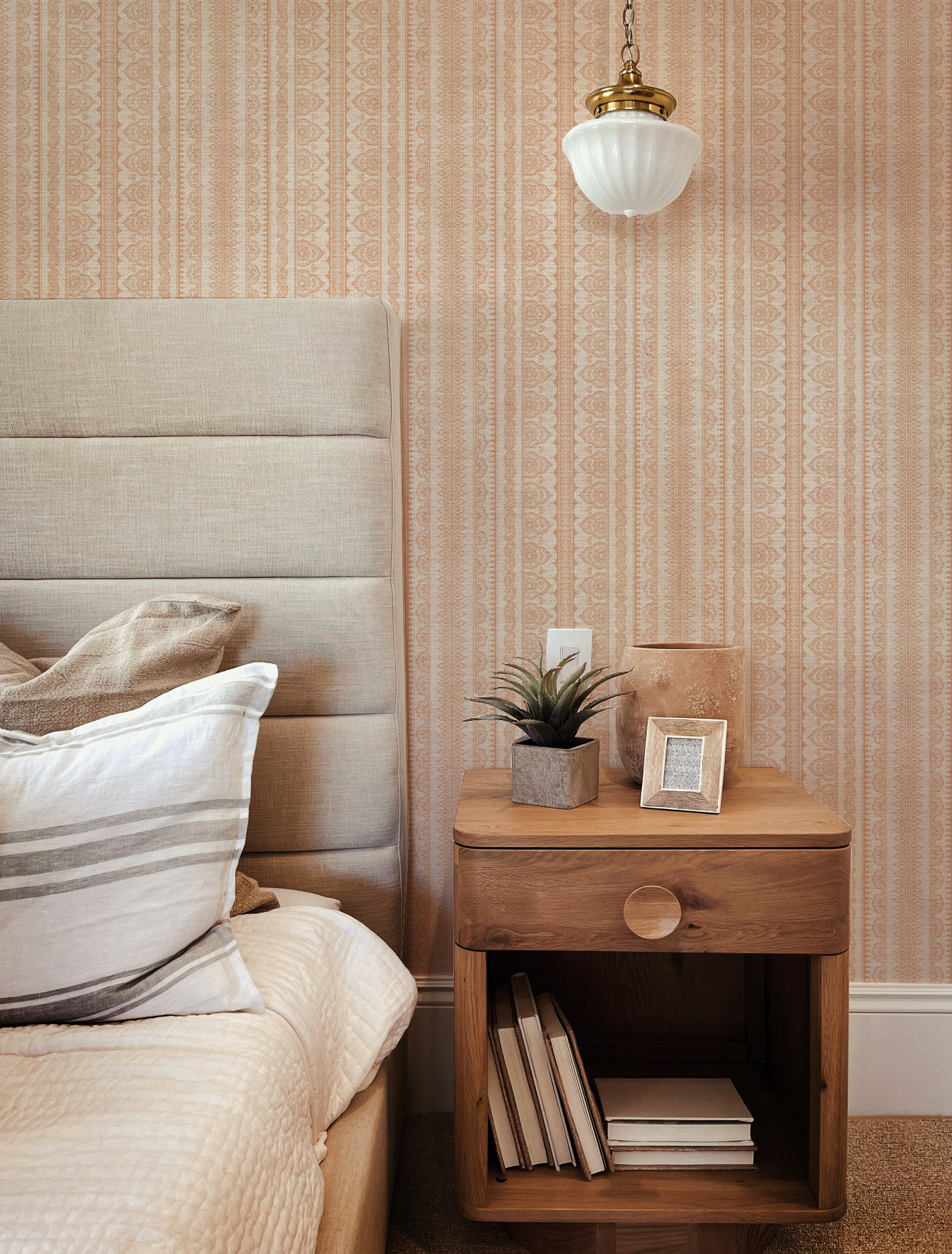 Luxe Boho Stripe Wallpaper