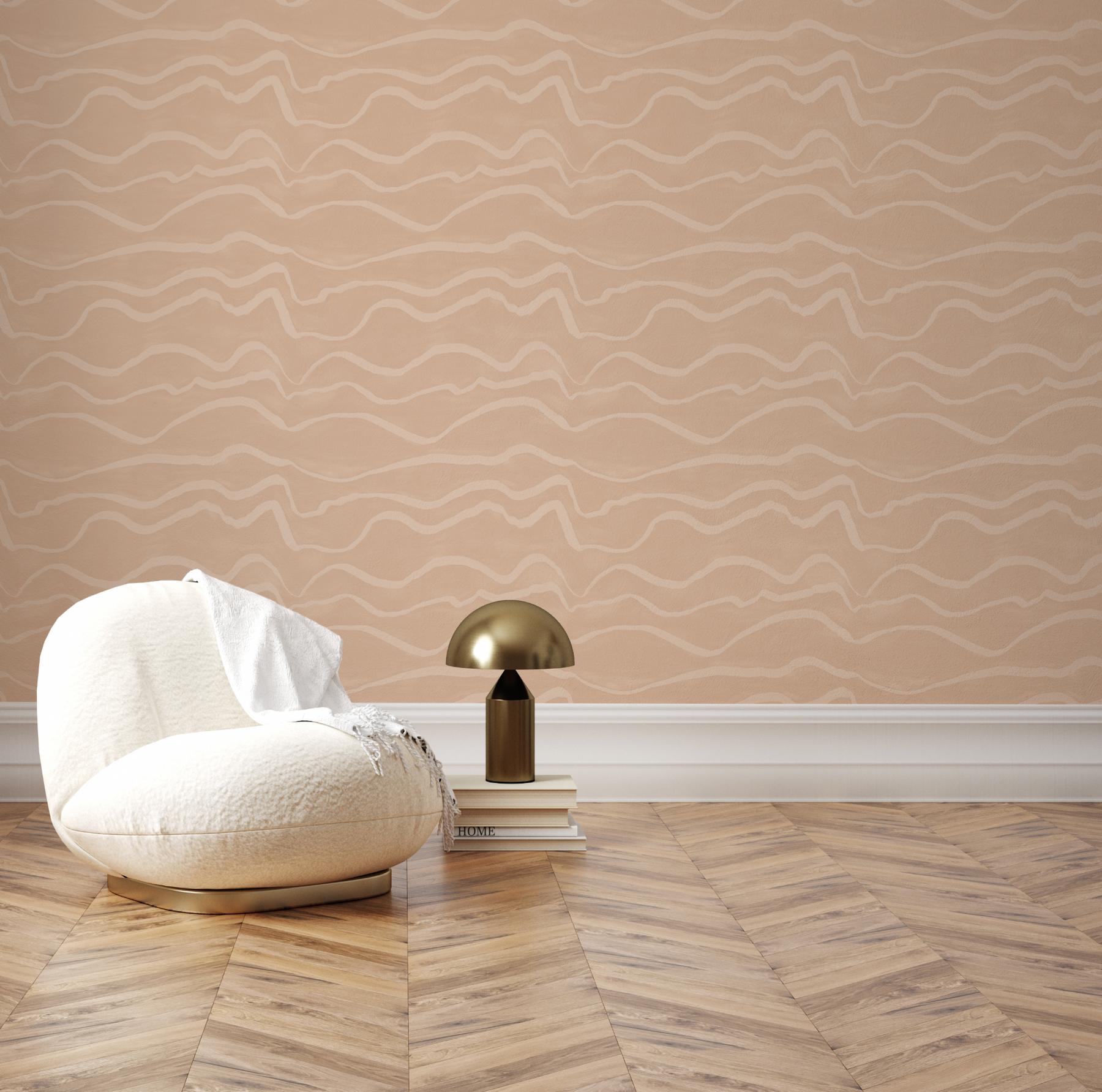 Boho Strokes Wallpaper from Olive et Oriel where you can shop wallpaper and artworks online