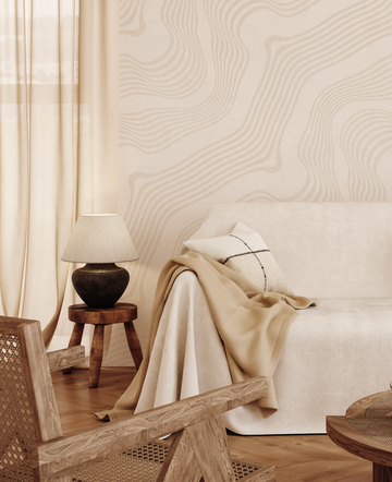 Boho Waves Wallpaper from Olive et Oriel where you can shop wallpaper and artworks online