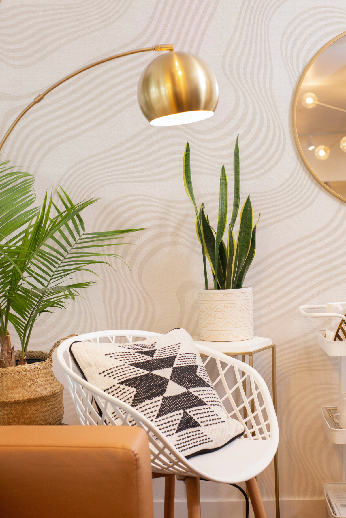 Boho Waves Wallpaper from Olive et Oriel where you can shop wallpaper and artworks online