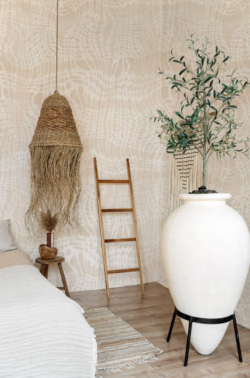 Bohemian Weave Wallpaper from Olive et Oriel where you can shop wallpaper and artworks online