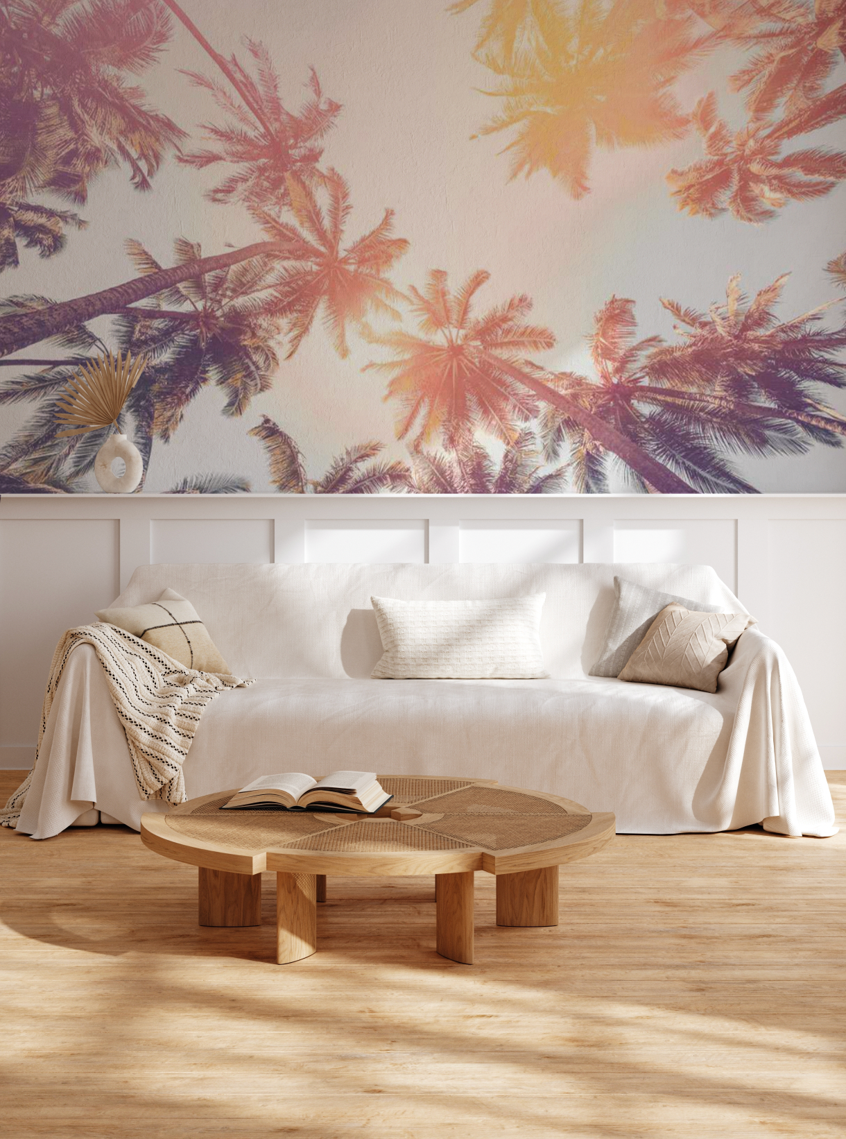 Under the Palms Sunset Wallpaper Photo Mural