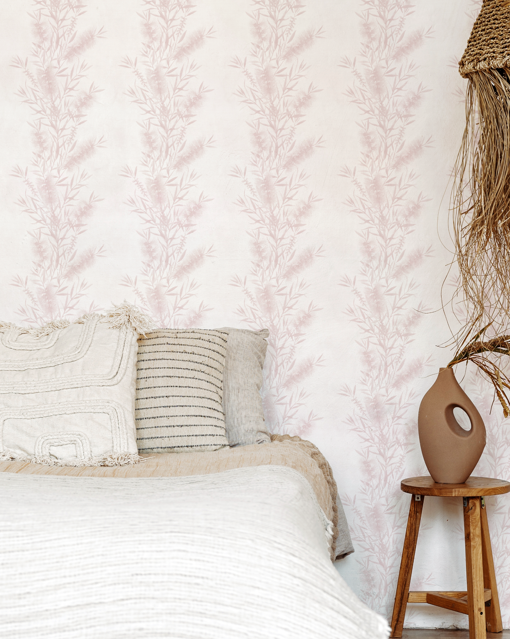 Native Botanica in Country Pink Wallpaper