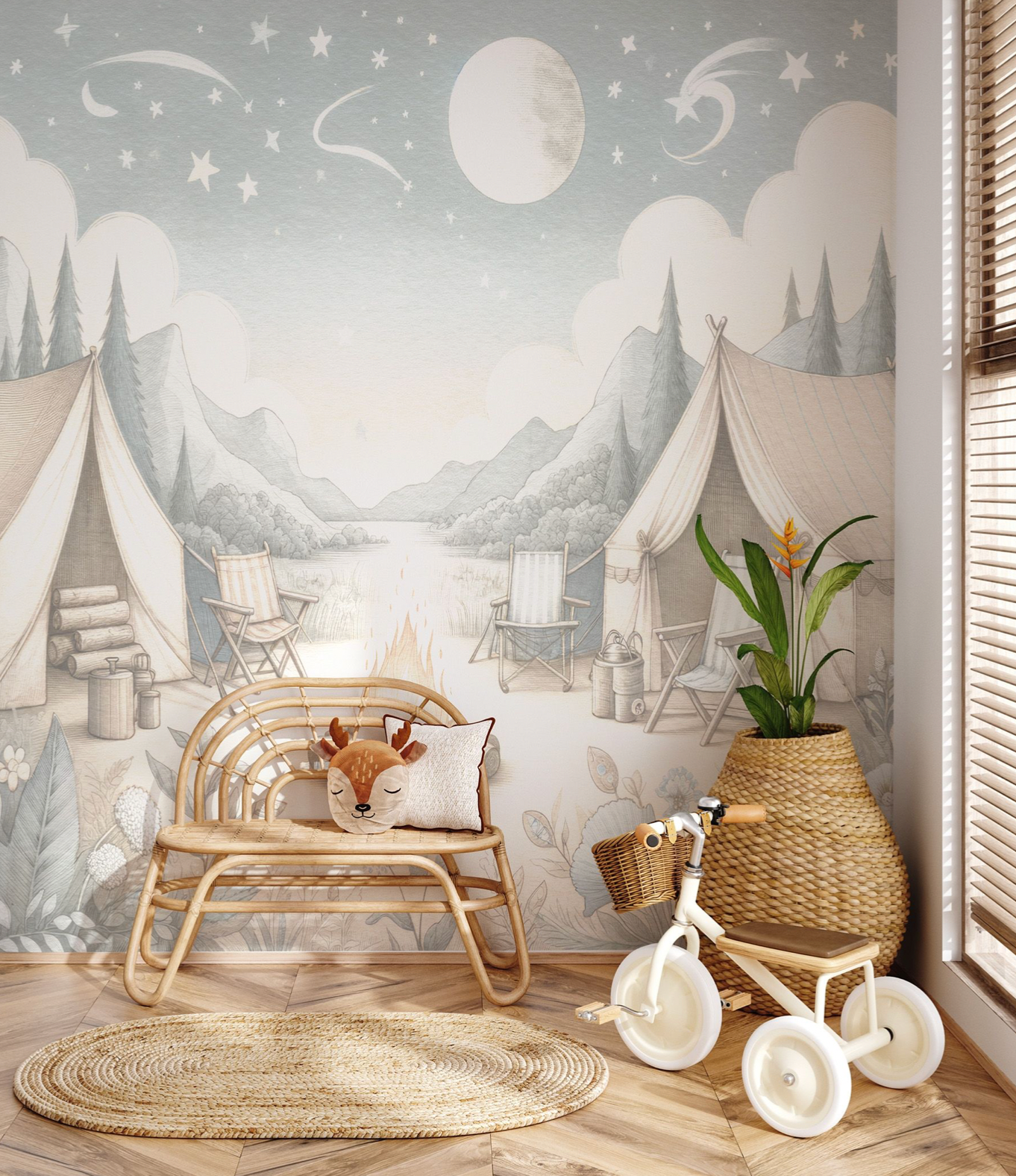 Whimsical Woodland Retreat Wallpaper Mural