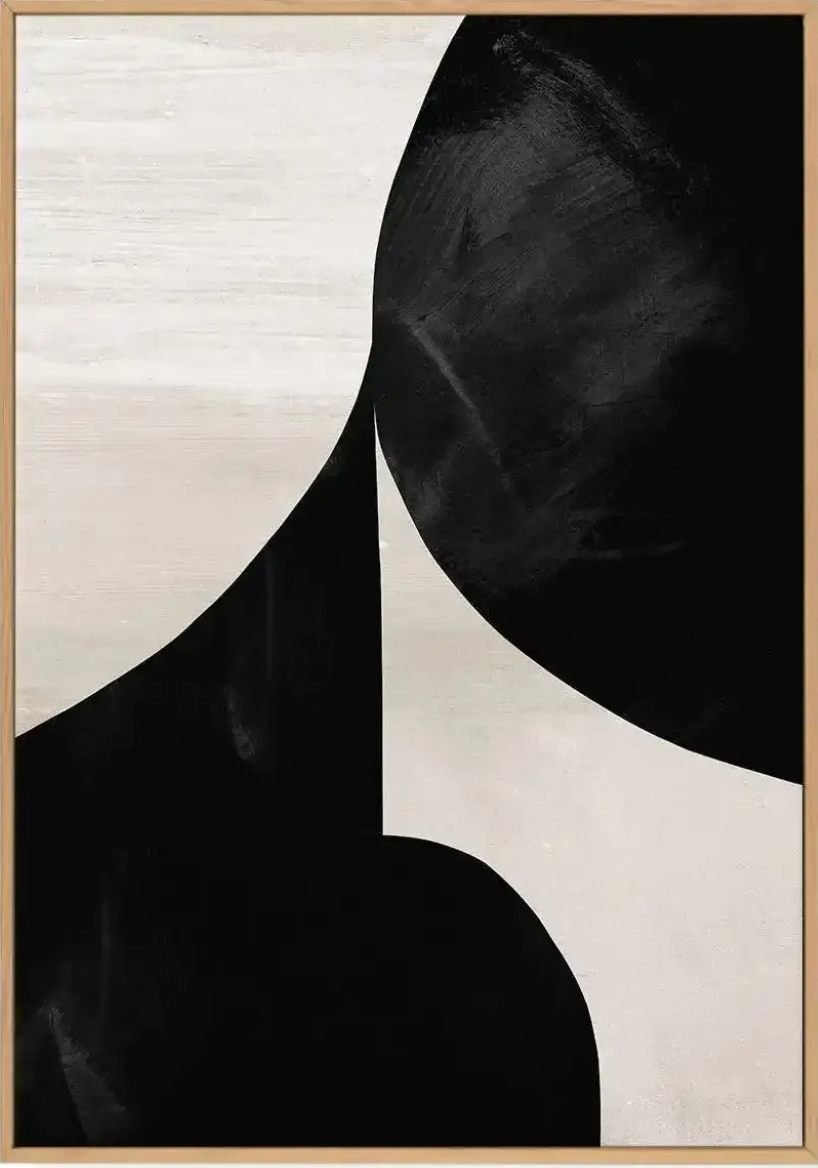 SALE 70x100 Night I by Dan Hobday | Framed Canvas Art Print I Oak