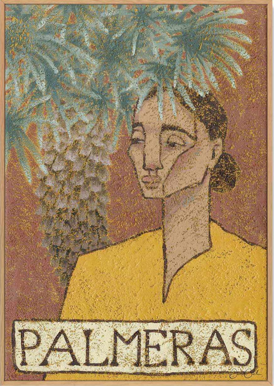 SALE 120x150 Palmeras I Canvas I Oak