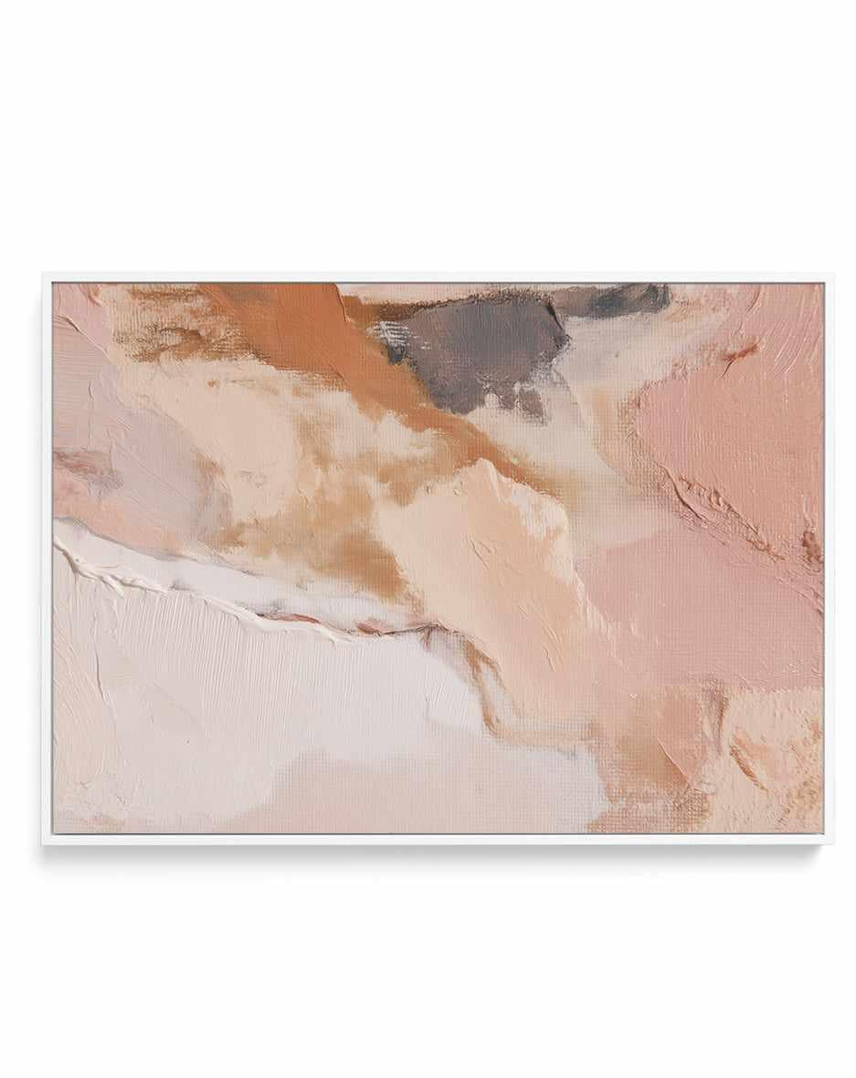 Sculpted Clay I Framed Canvas Art Print — framed canvas wall art Australia in room setting