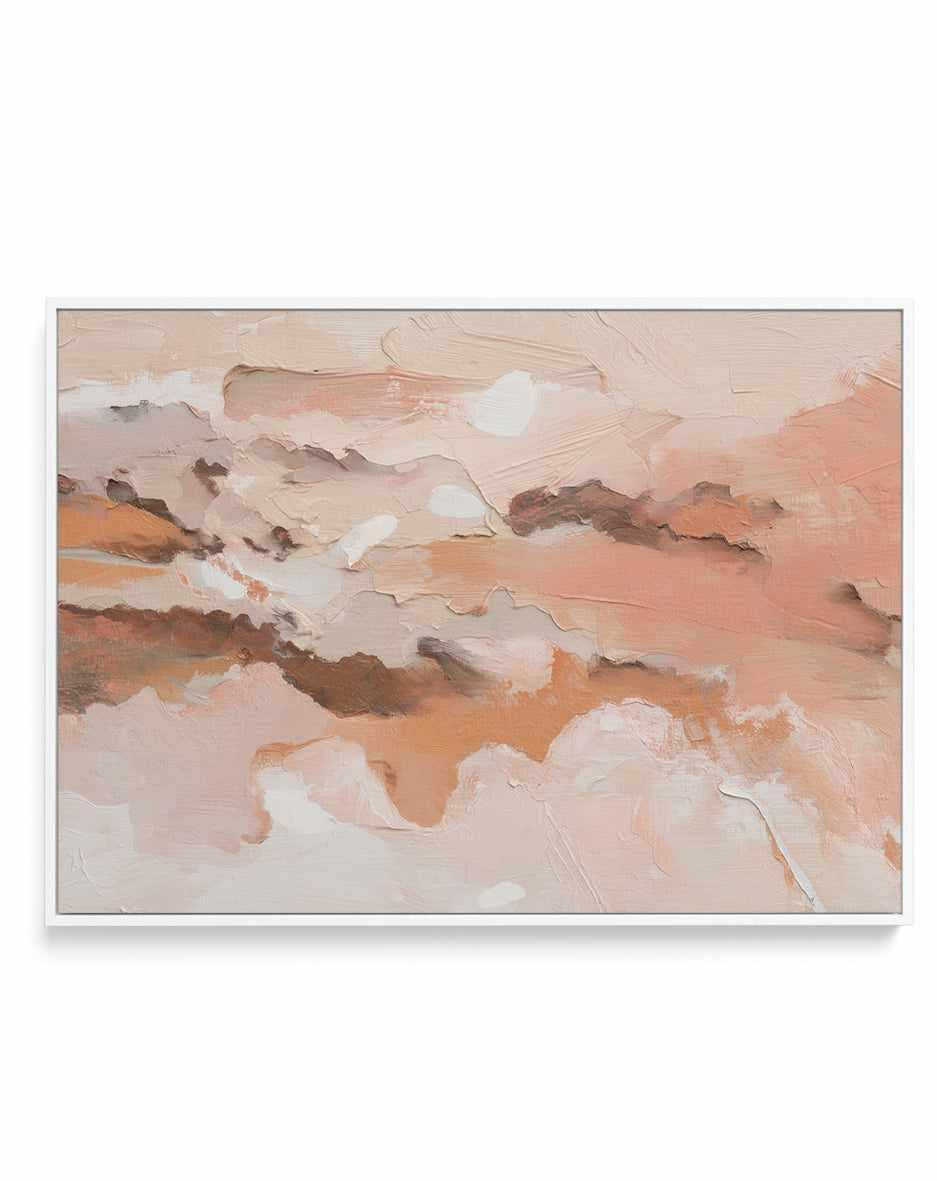 Sculpted Clay II Framed Canvas Art Print — framed canvas wall art Australia in room setting