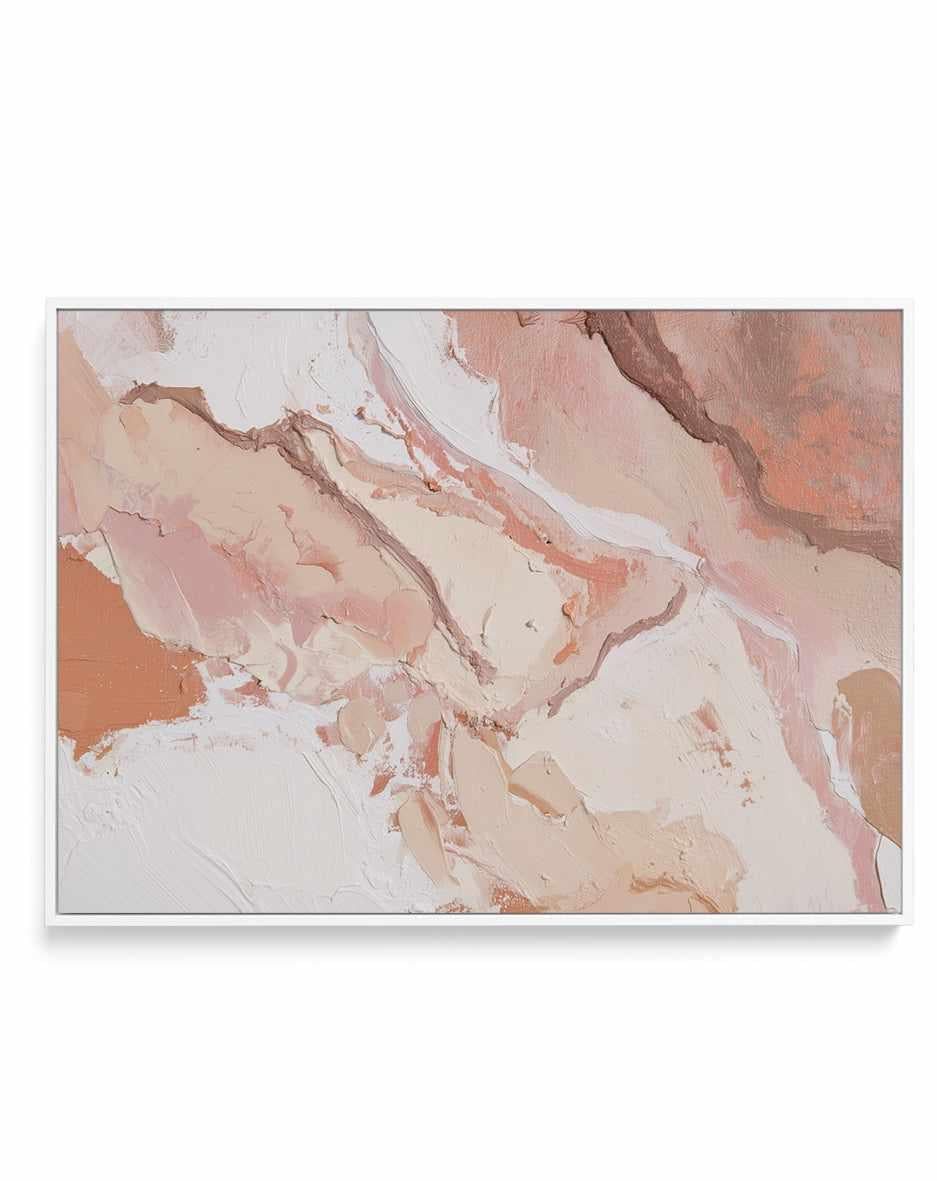 Sculpted Clay III Framed Canvas Art Print — framed canvas wall art Australia in room setting