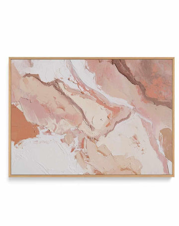 Sculpted Clay III Framed Canvas Art Print — framed canvas wall art Australia oak frame