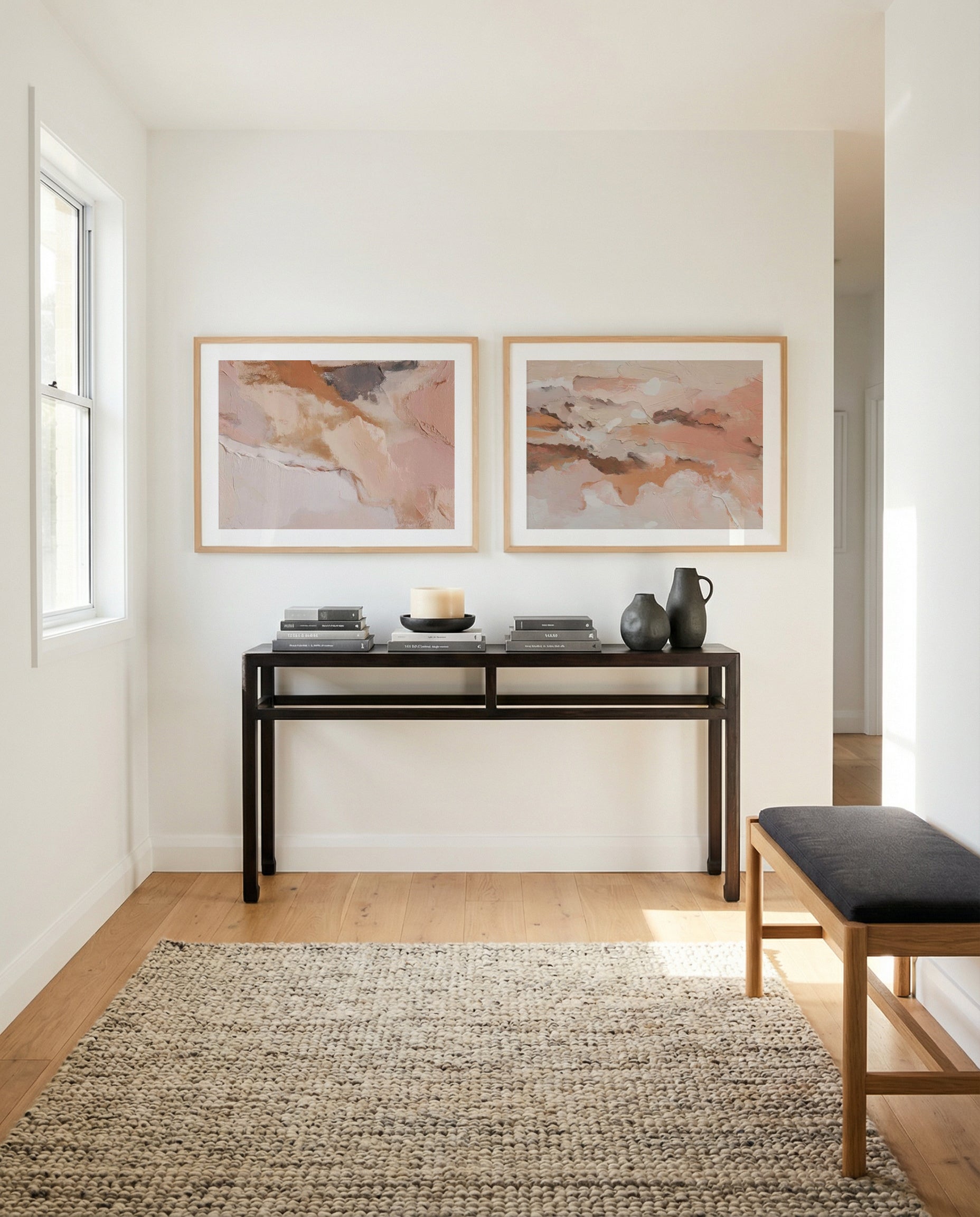 Sculpted Clay I & II Art Print Set of 2 | Matching Wall Art