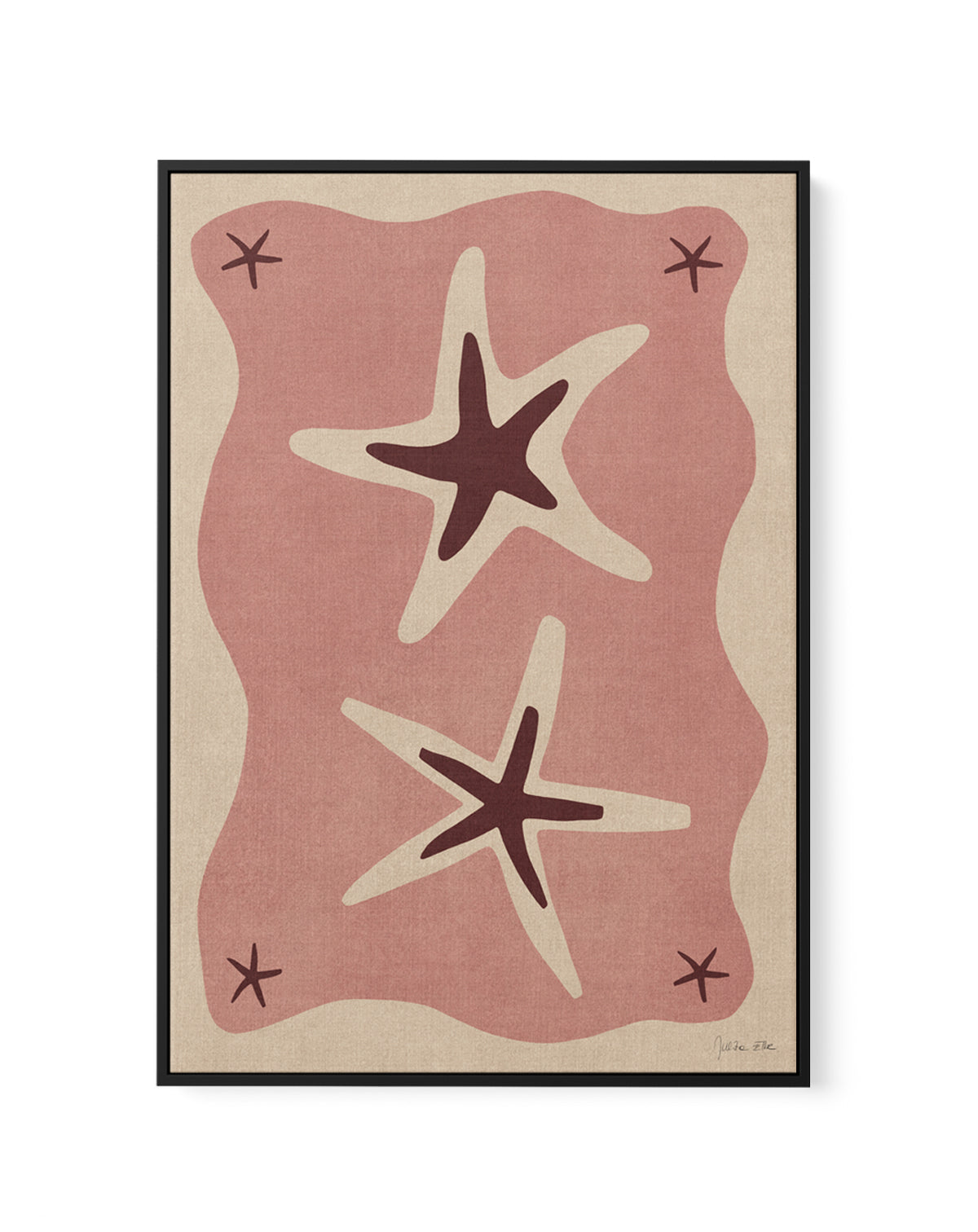 Sea Stars 01 by Julita Elbe | Framed Canvas Art Print