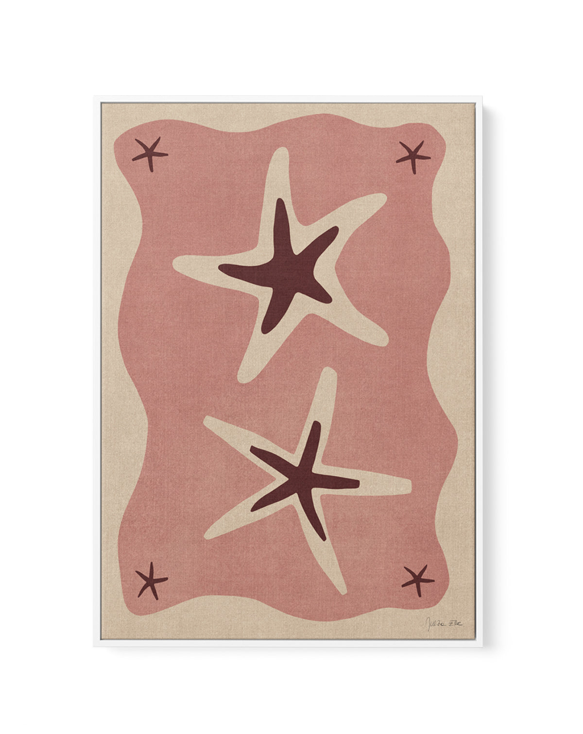 Sea Stars 01 by Julita Elbe | Framed Canvas Art Print