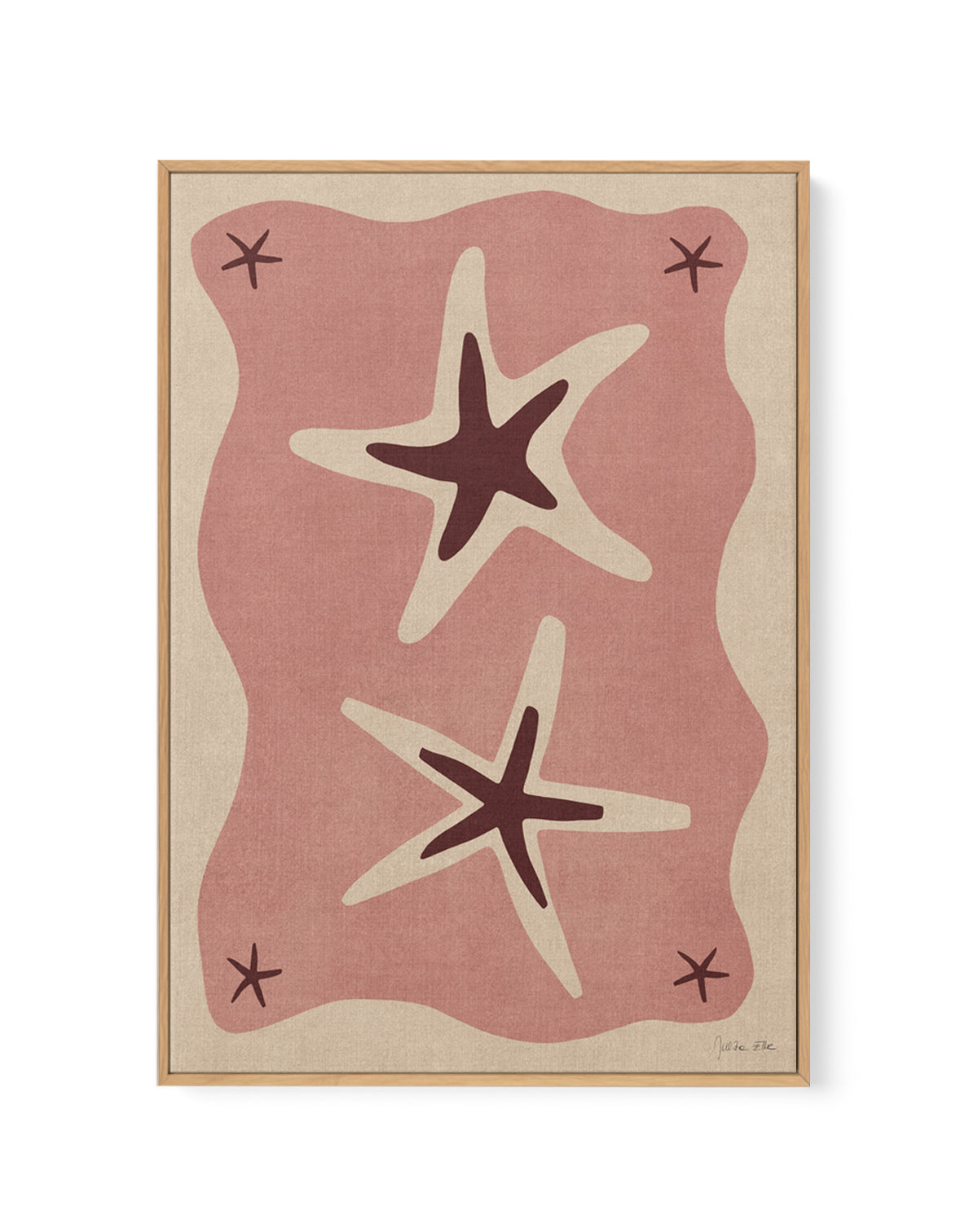 Sea Stars 01 by Julita Elbe | Framed Canvas Art Print
